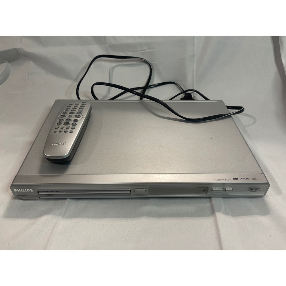 Philips DVP3040 DVD Player Progressive Scan DivX Silver with Remote Control